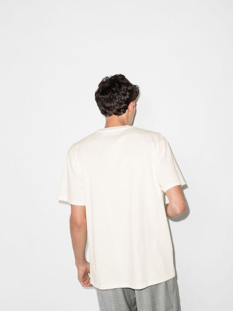 White Blade Logo Cotton T-shirt