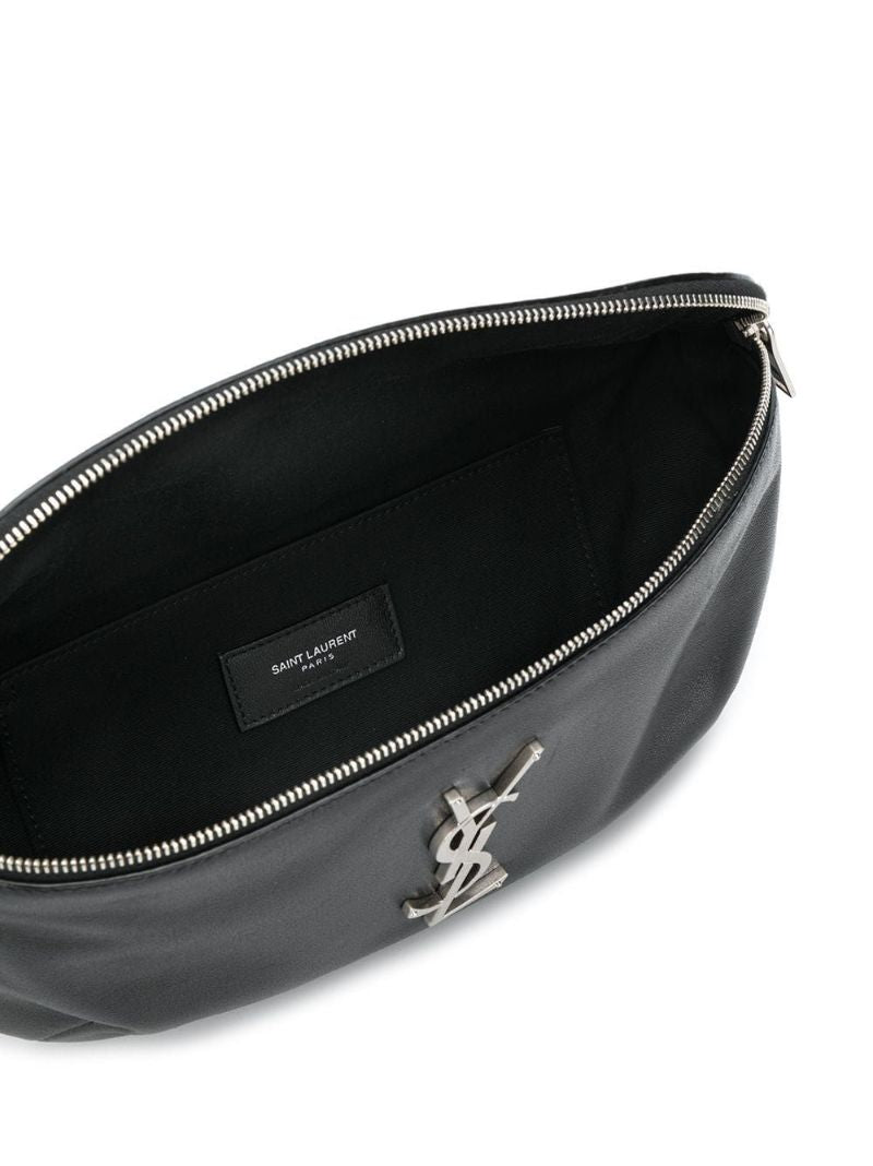 Black Cassandre Leather Belt Bag
