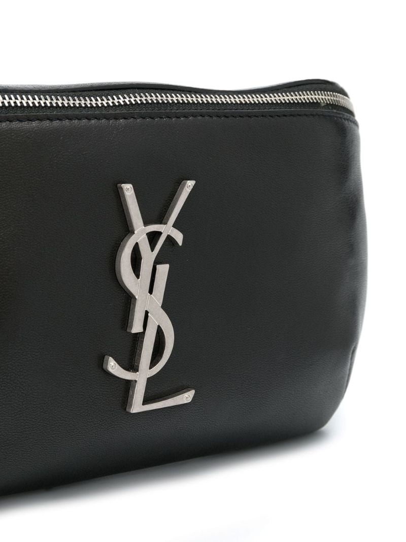 Black Cassandre Leather Belt Bag
