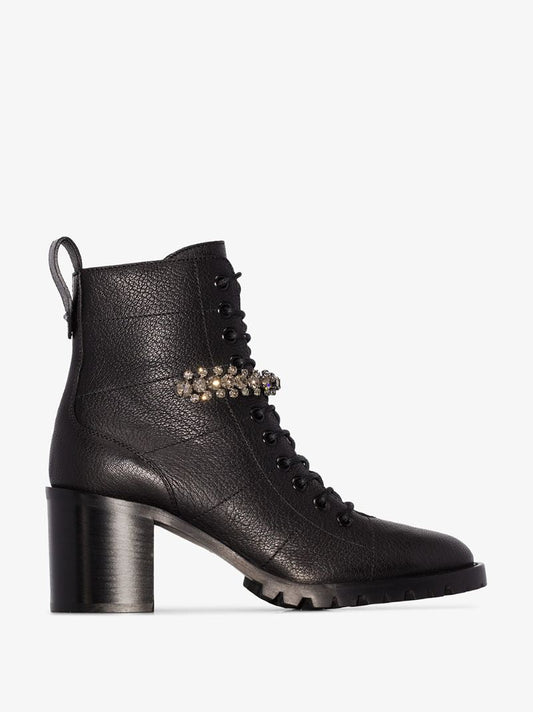 Black Cruz 65 Leather Ankle Boots