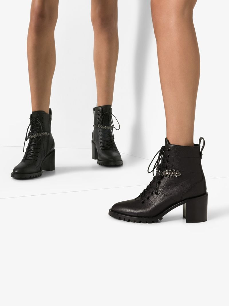 Black Cruz 65 Leather Ankle Boots