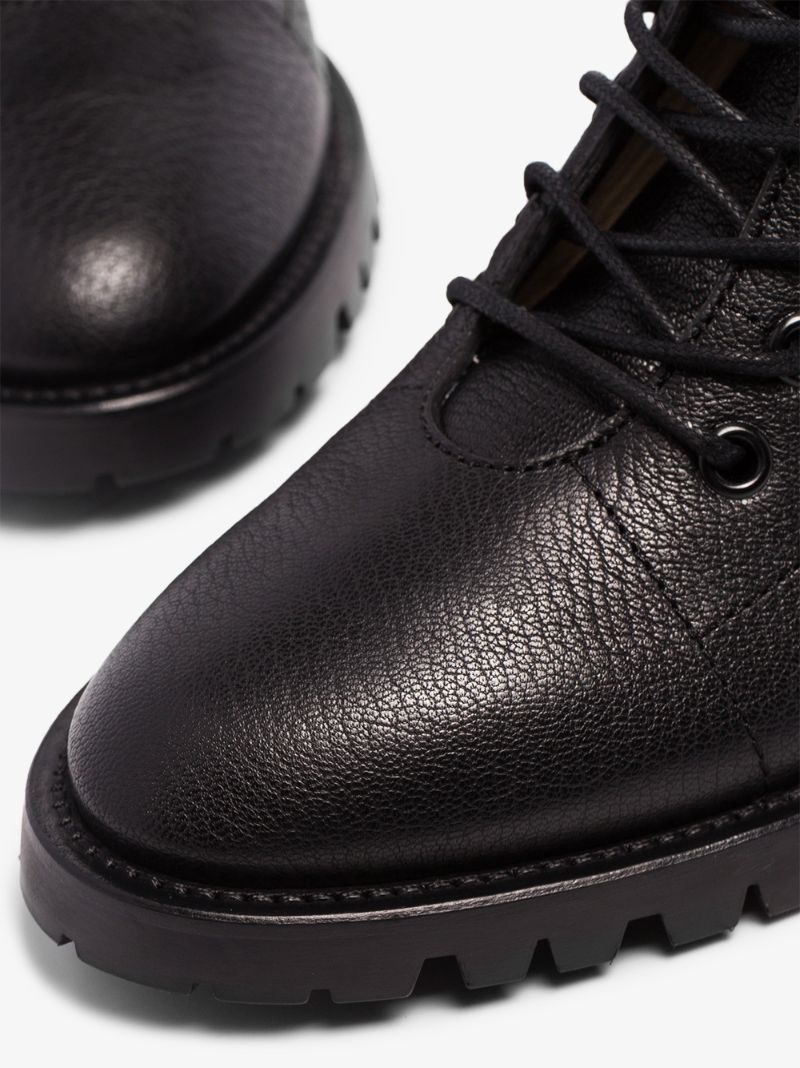 Black Cruz 65 Leather Ankle Boots