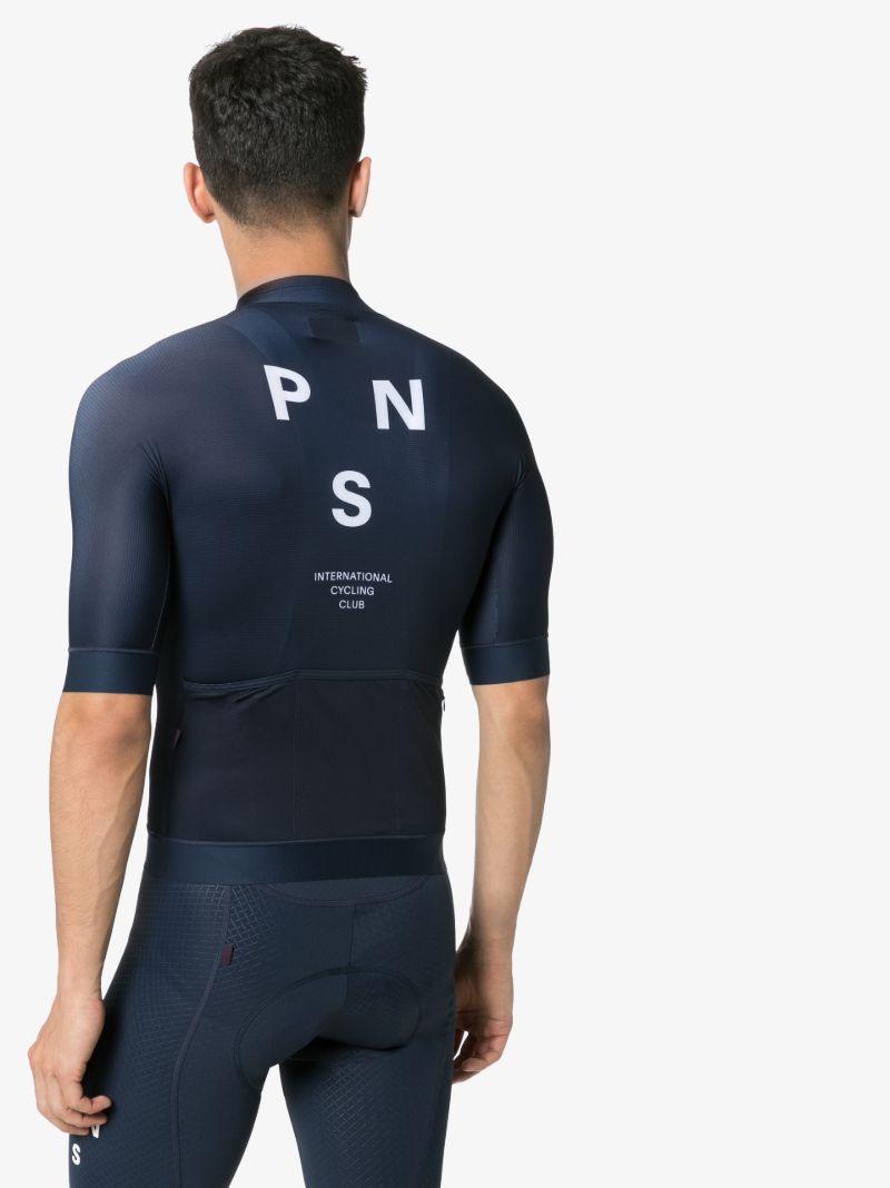 Blue Mechanism Cycling Jersey Top