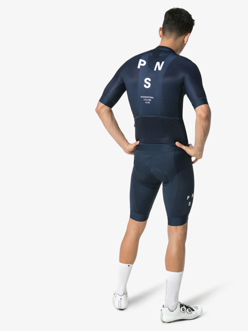 Blue Mechanism Cycling Jersey Top