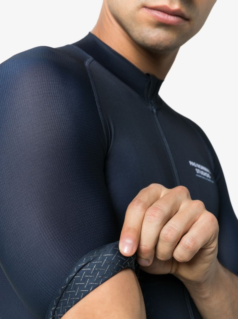 Blue Mechanism Cycling Jersey Top