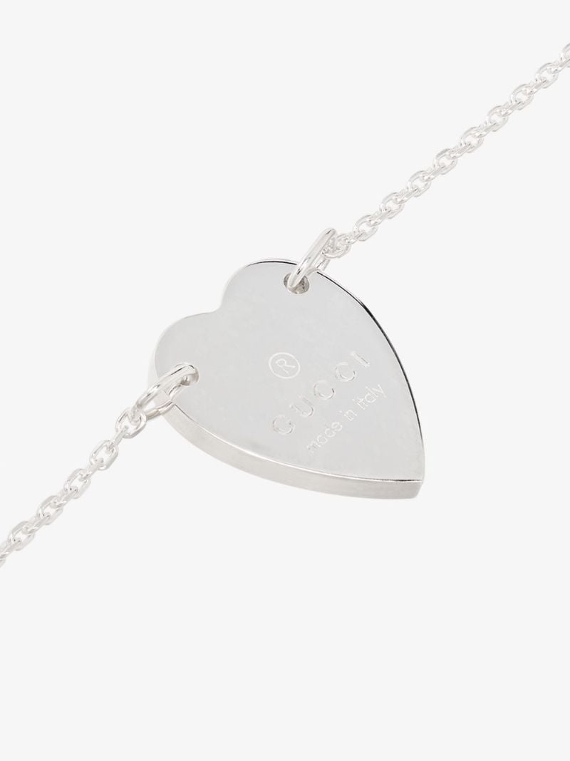 Sterling Silver Heart Trademark Charm Bracelet