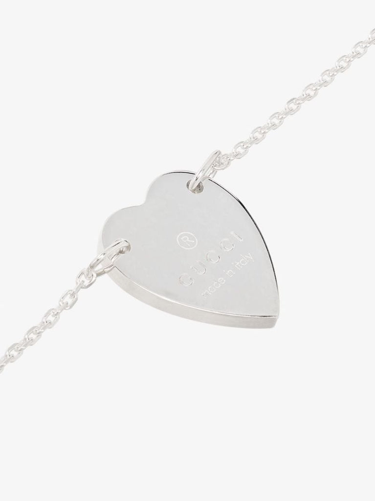 Sterling Silver Heart Trademark Charm Bracelet