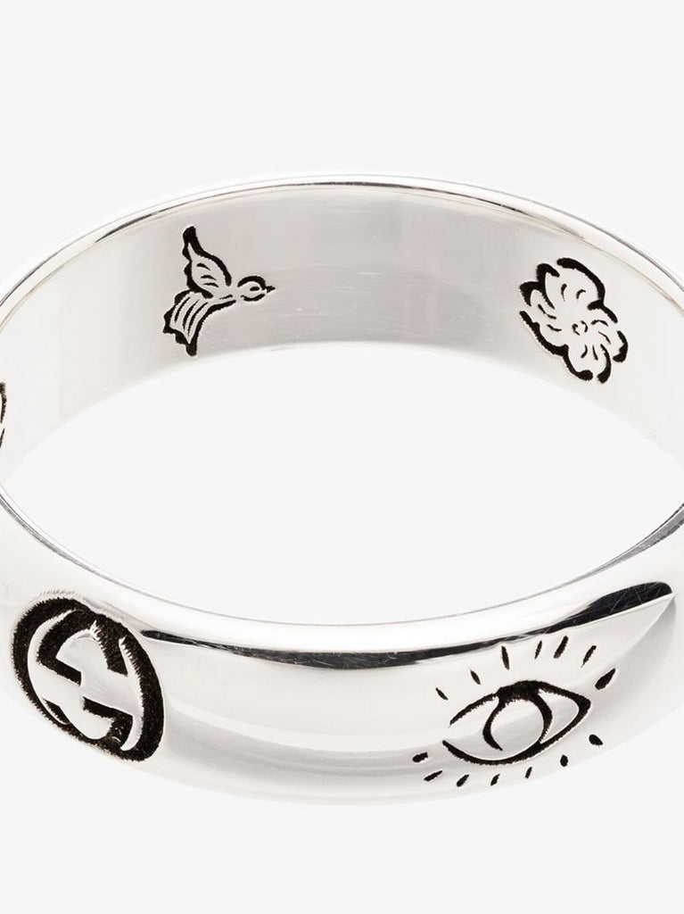 Sterling Silver Blind for Love Band Ring