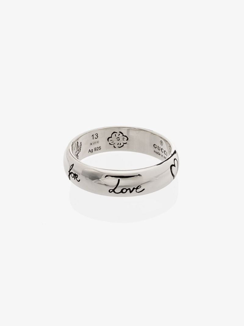 Sterling Silver Blind for Love Band Ring