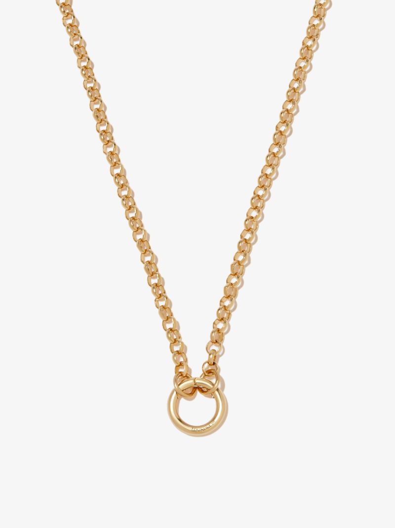 18k Gold Open Belcher Chain