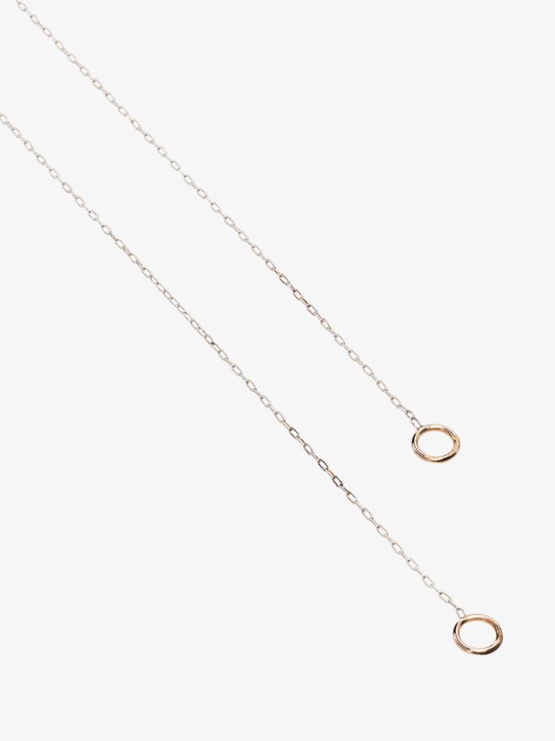 14k Yellow Gold Silver Chain