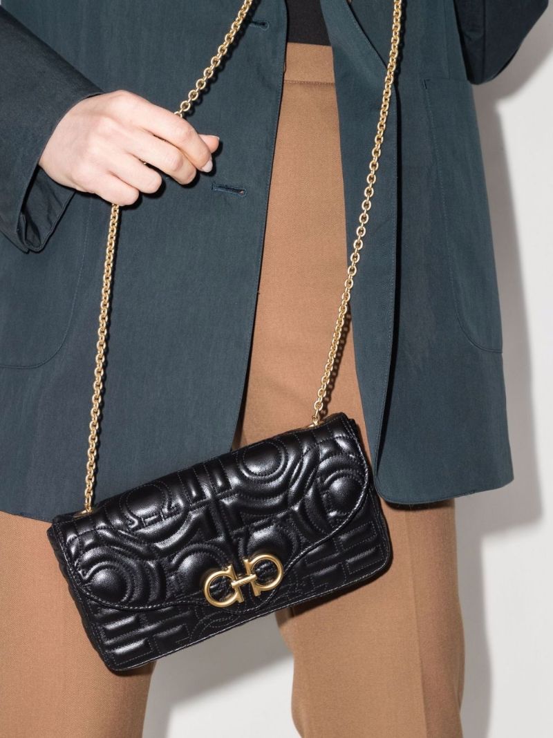 Gancini Quilted Crossbody Bag