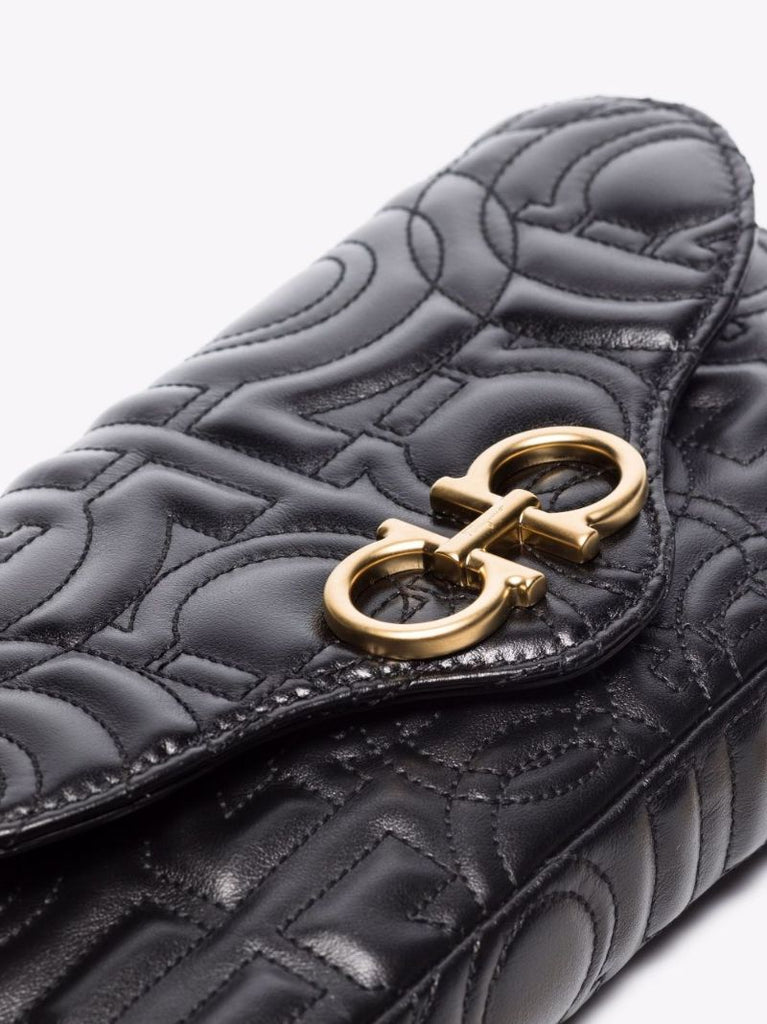Gancini Quilted Crossbody Bag