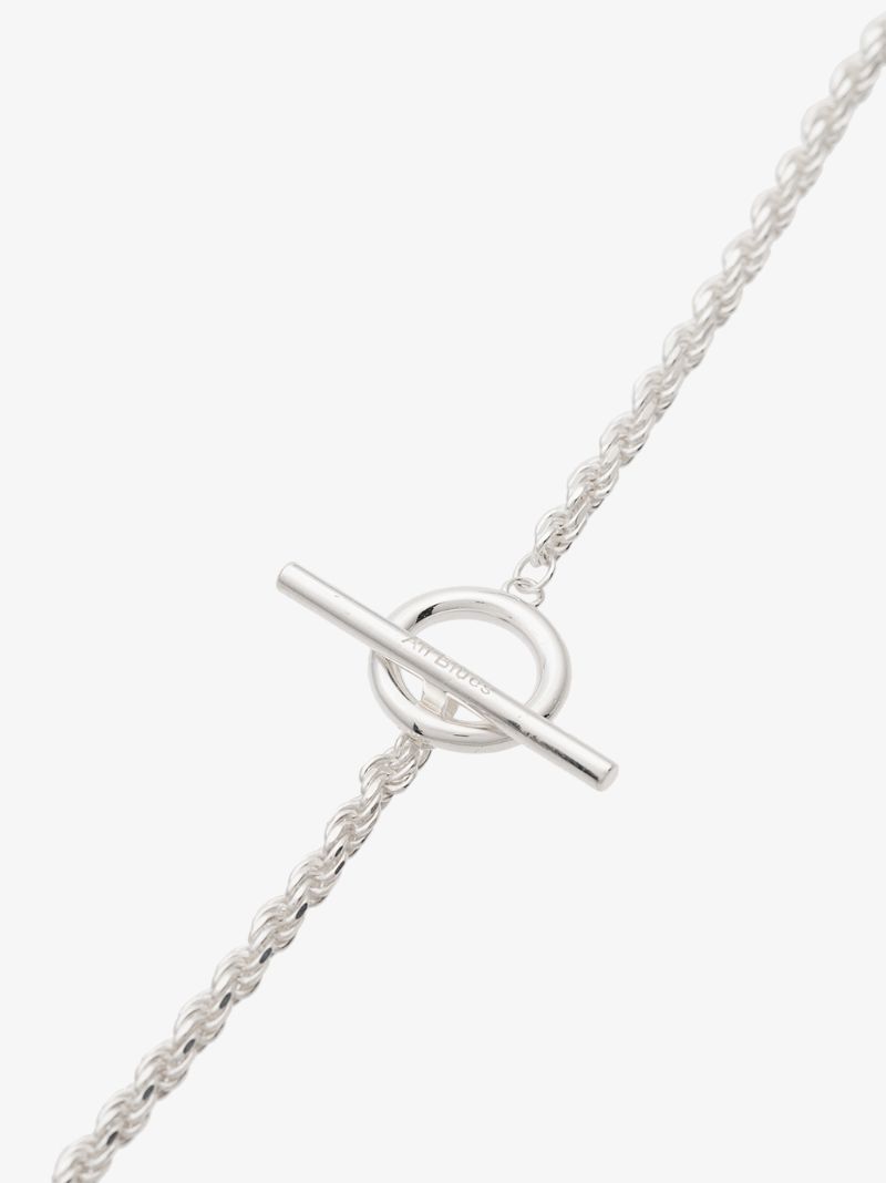 Sterling Silver Double Rope Chain Necklace
