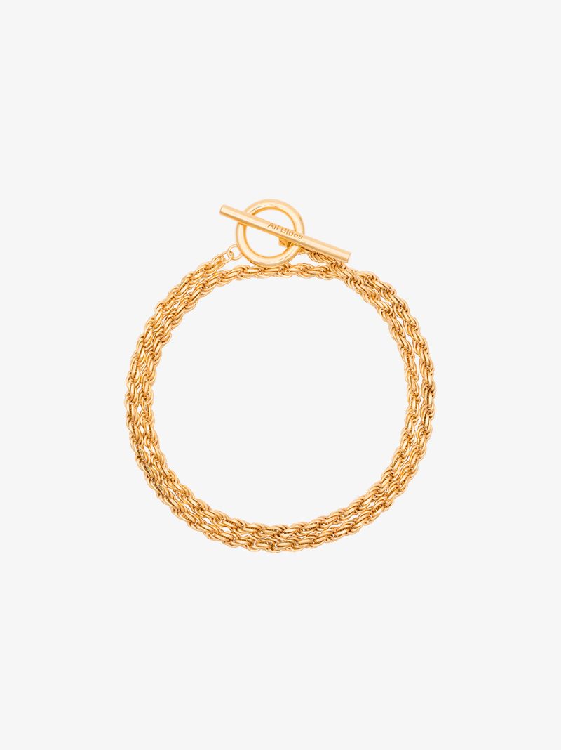 Gold Vermeil Double Rope Chain Necklace