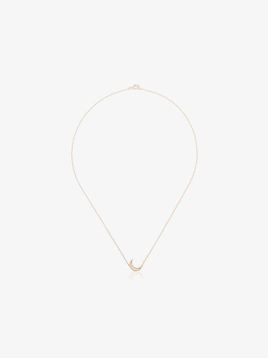 Mini Crescent Diamond Necklace
