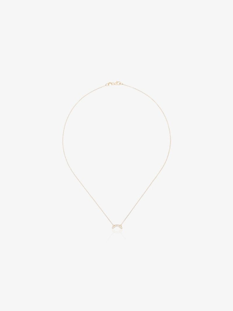 14k Rose Gold Single Row Diamond Necklace