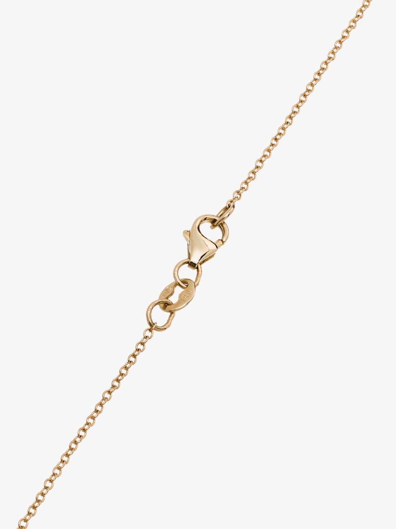 14k Rose Gold Single Row Diamond Necklace