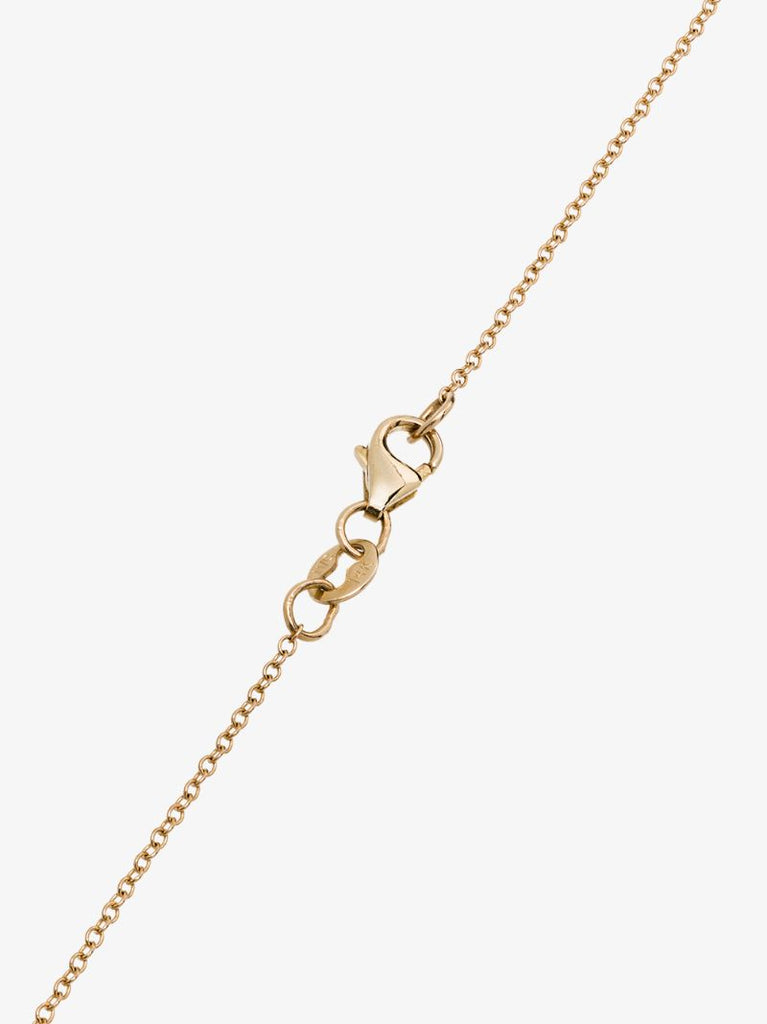 14k Rose Gold Single Row Diamond Necklace