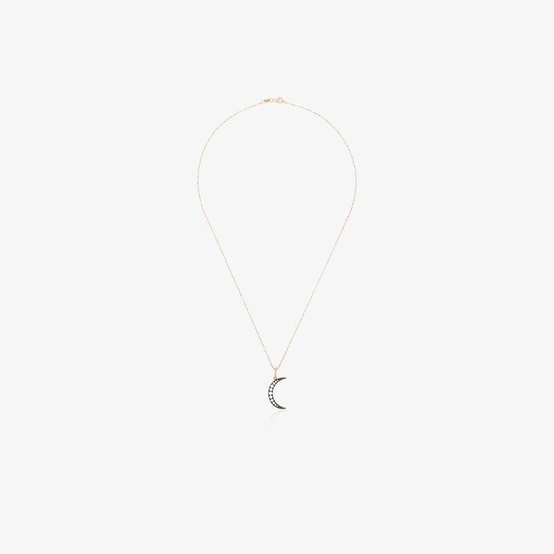 18k Gold Luna Diamond Necklace