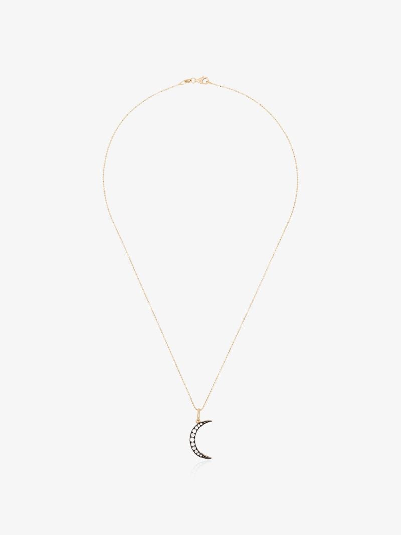 18k Gold Luna Diamond Necklace