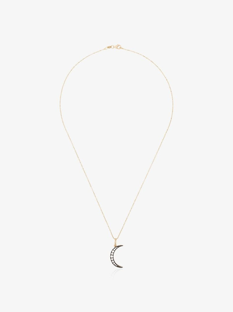 18k Gold Luna Diamond Necklace
