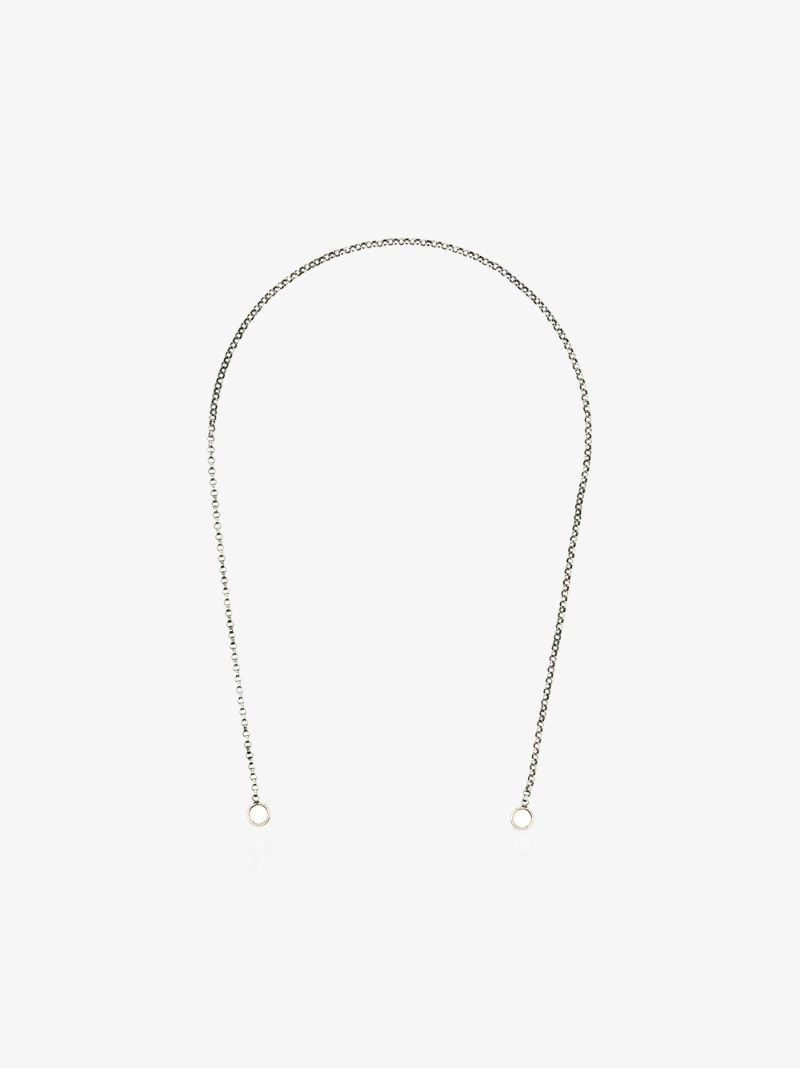 Sterling Silver and 14k Yellow Gold Rolo Chain 16 Inch Necklace