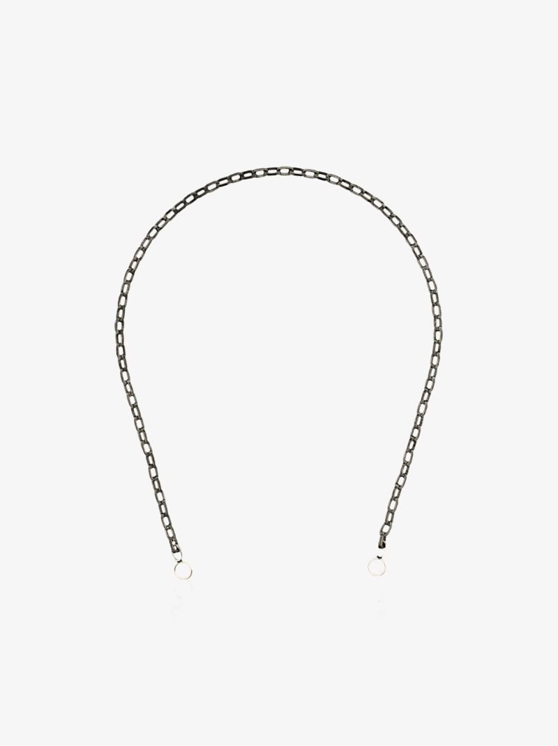 14k Yellow Gold and Silver Biker Chain