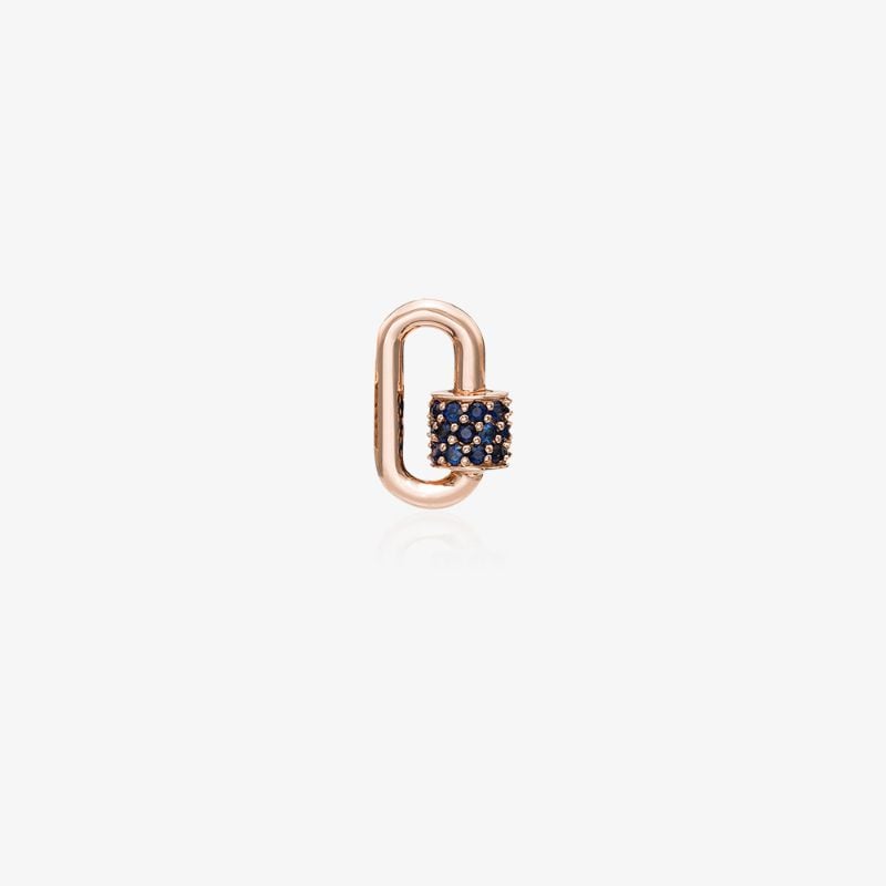 14k Rose Gold Chubby Babylock Sapphire Charm