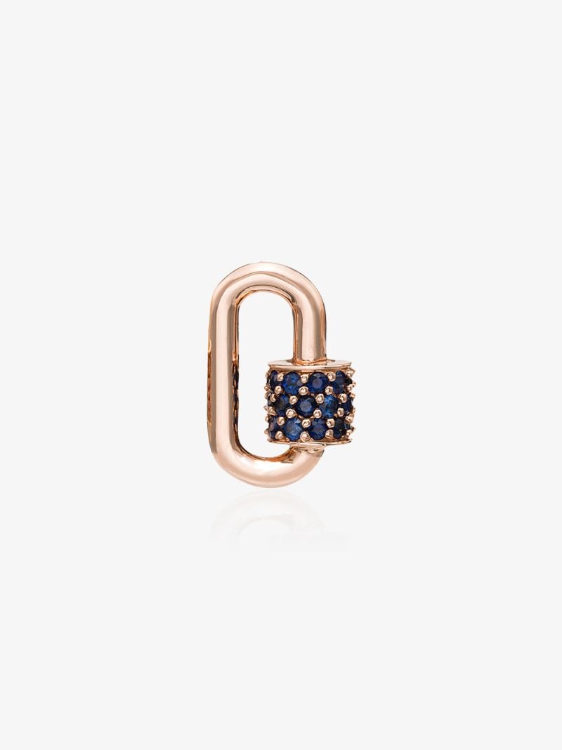 14k Rose Gold Chubby Babylock Sapphire Charm