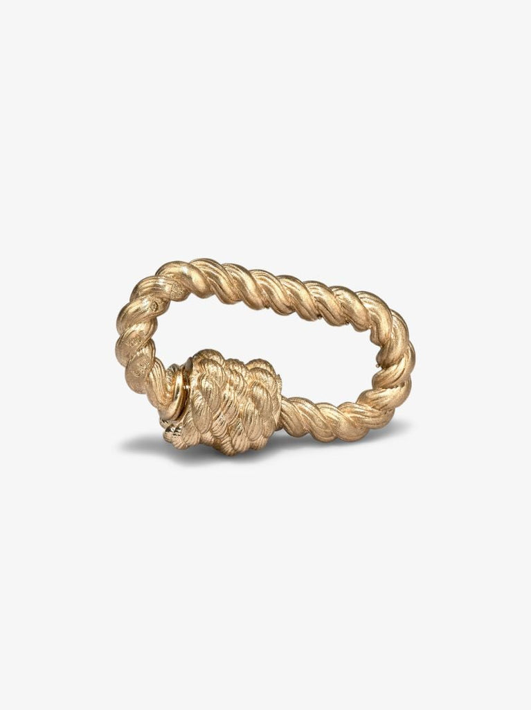 14k Yellow Gold Twisted Lock Charm
