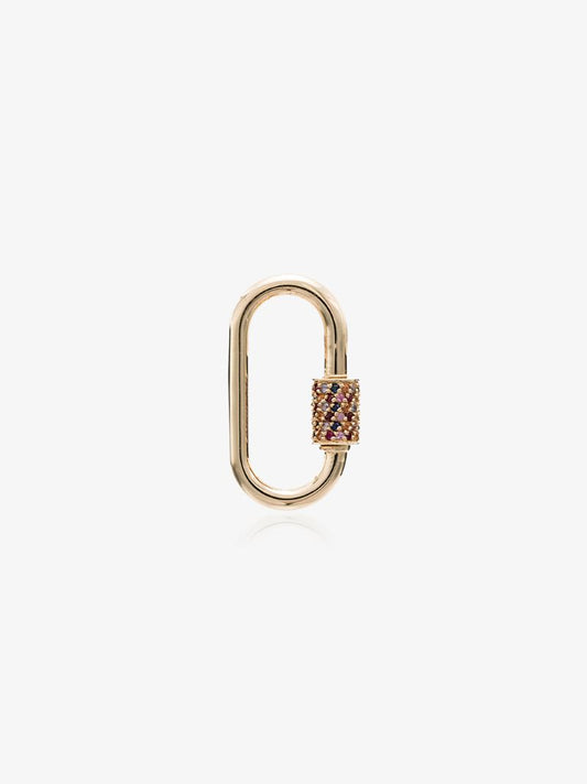 14k Yellow Gold Stoned Babylock Sapphire Charm