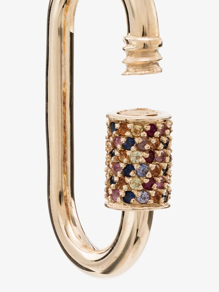 14k Yellow Gold Stoned Babylock Sapphire Charm