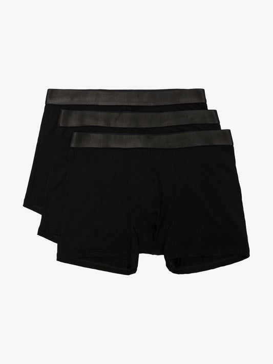 Black Logo Waistband Boxer Briefs Set