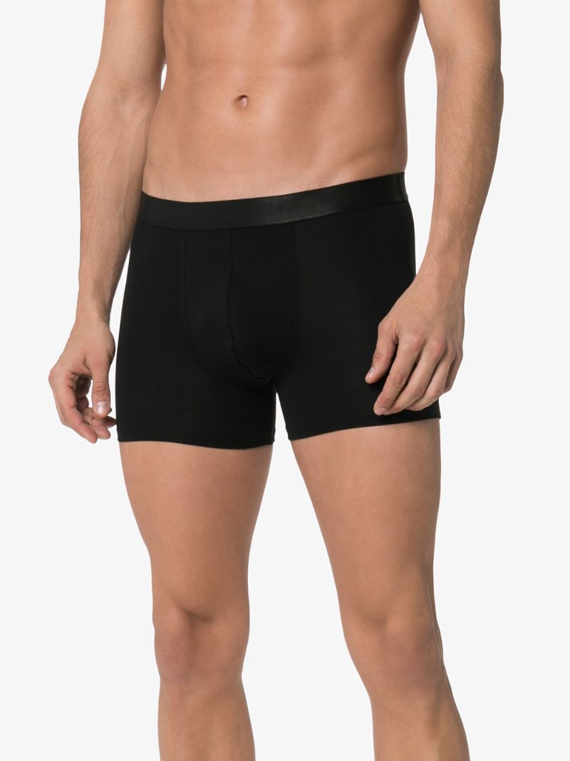 Black Logo Waistband Boxer Briefs Set