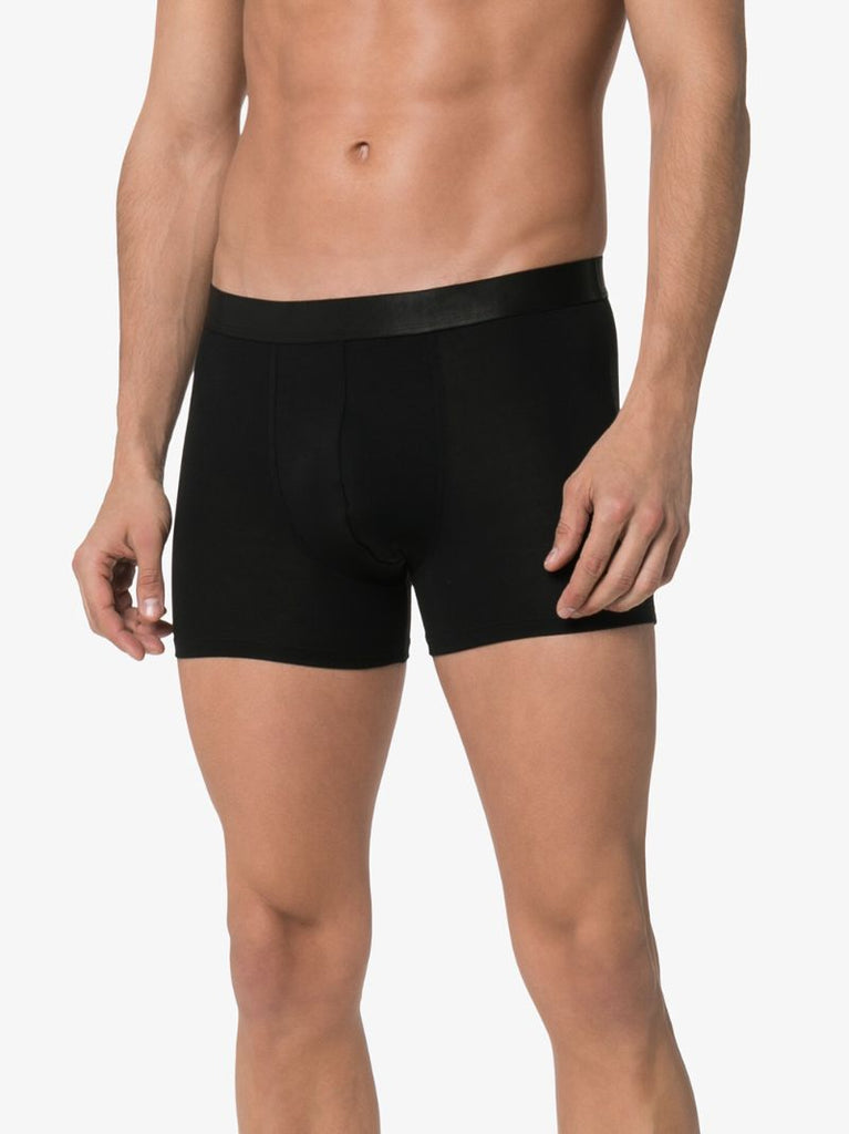Black Logo Waistband Boxer Briefs Set