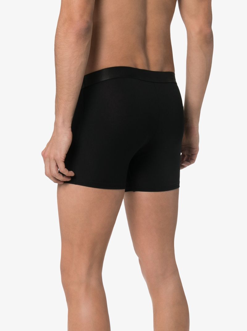 Black Logo Waistband Boxer Briefs Set