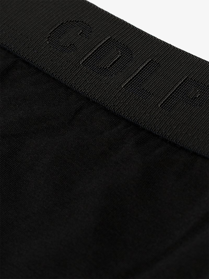 Black Logo Waistband Boxer Briefs Set