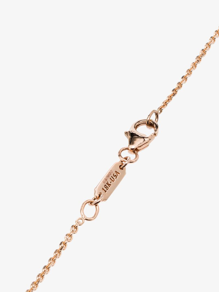 18k Rose Gold Firework Multicoloured Sapphire Charm Necklace