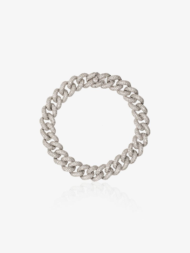 18k White Gold Essential Link Diamond Bracelet