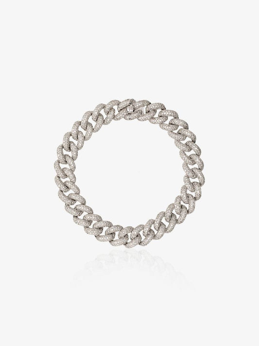 18k White Gold Essential Link Diamond Bracelet
