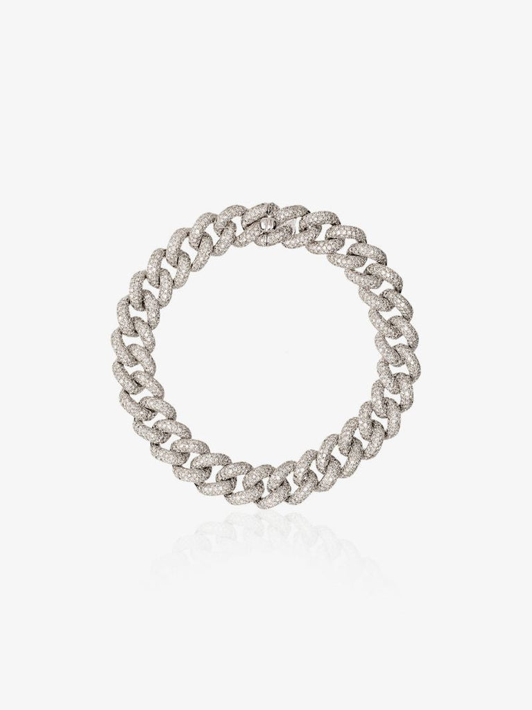 18k White Gold Essential Link Diamond Bracelet