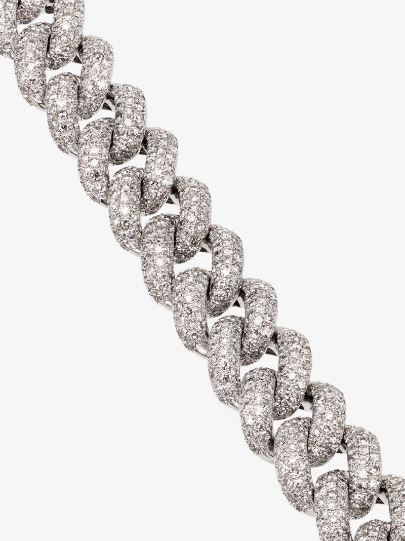 18k White Gold Essential Link Diamond Bracelet