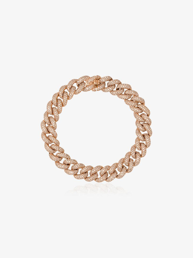 18k Rose Gold Essential Link Diamond Bracelet