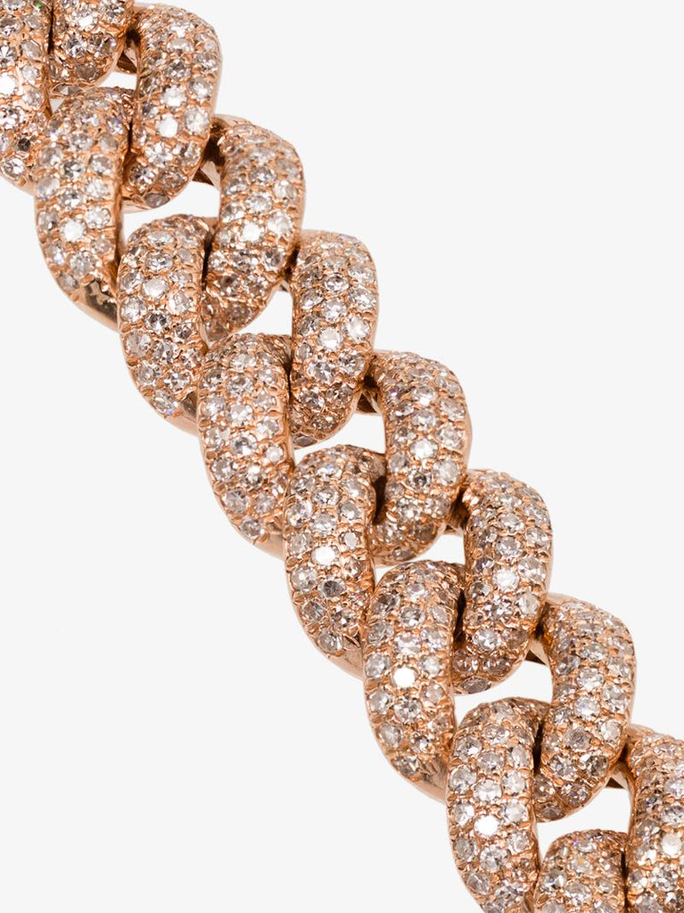 18k Rose Gold Essential Link Diamond Bracelet