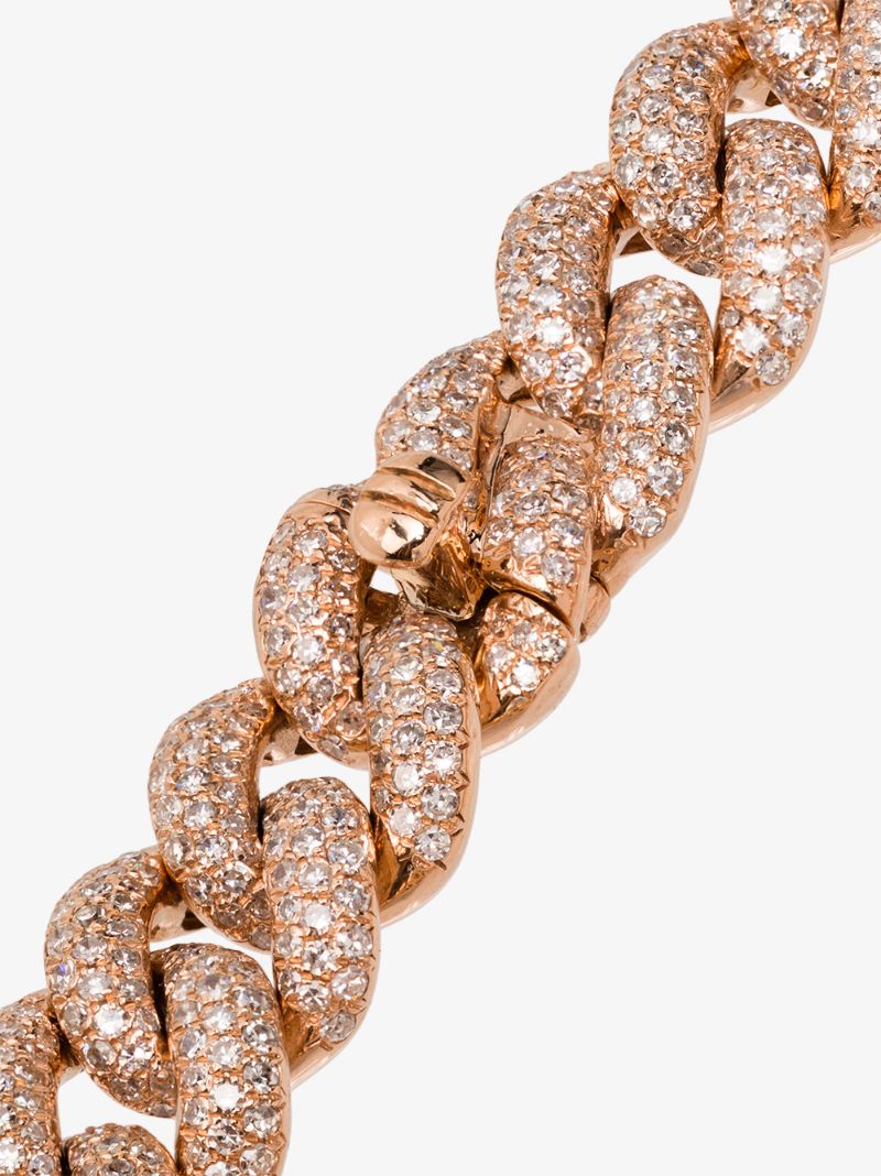 18k Rose Gold Essential Link Diamond Bracelet
