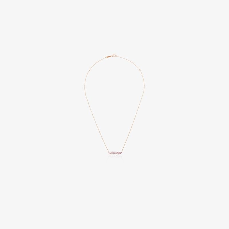 18k Yellow Gold Mini Frenzy Sapphire and Diamond Necklace