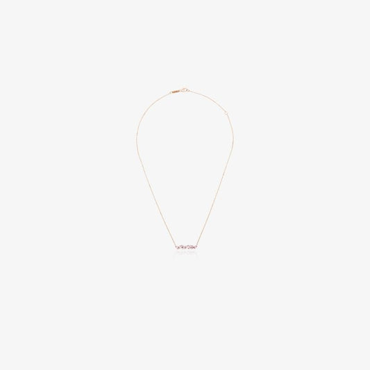 18k Yellow Gold Mini Frenzy Sapphire and Diamond Necklace