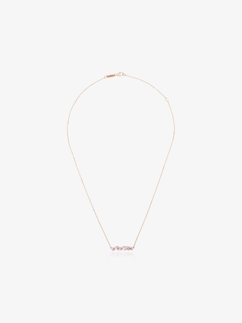 18k Yellow Gold Mini Frenzy Sapphire and Diamond Necklace