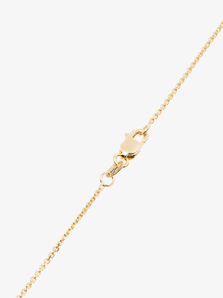 14k Yellow Gold Pink Halo Pendant Necklace